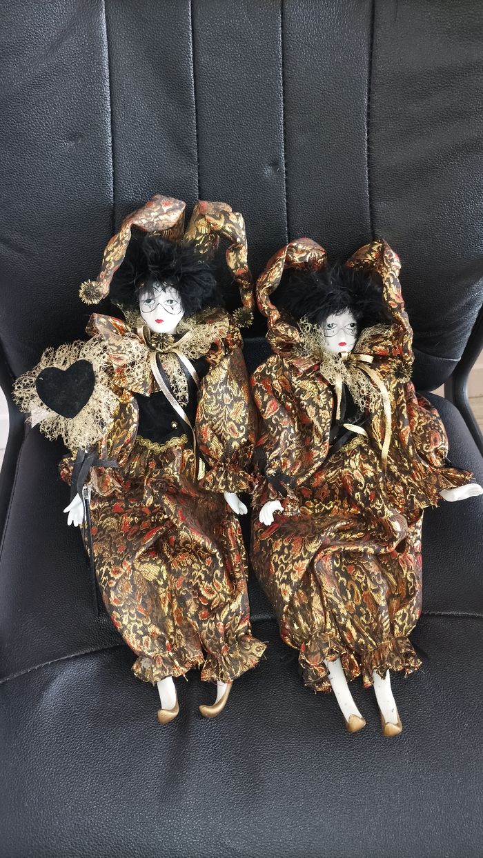 Lot de 4 poupées en porcelaine vintage - photo numéro 2