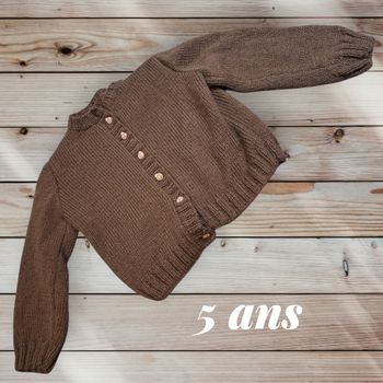 🧶 Gilet Fille en Laine – Super Mignon et Bien Chaud