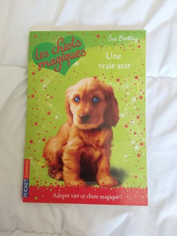 Livre enfant titre Les chiots magiques,  une vraie star