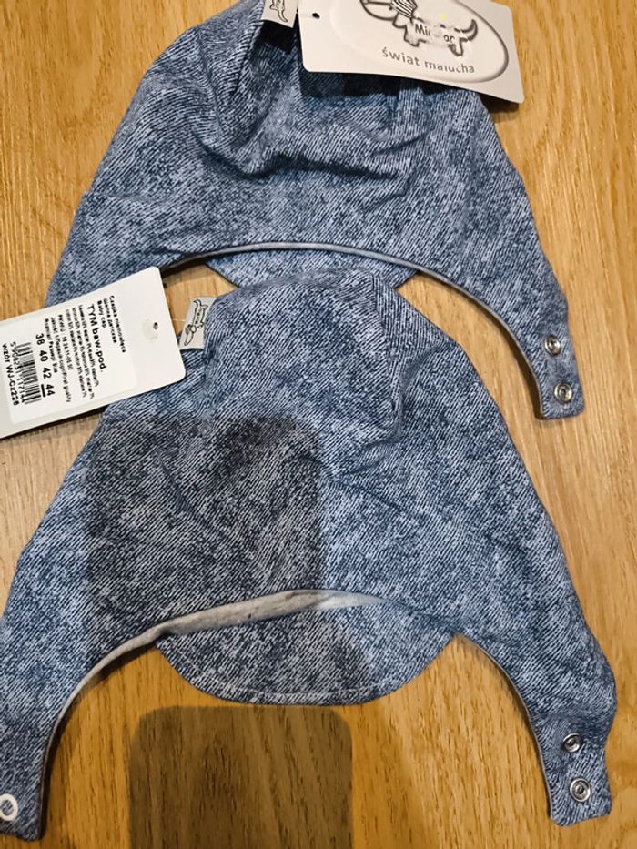 Lot de 2 bonnets casquettes bebe neuf - photo numéro 3