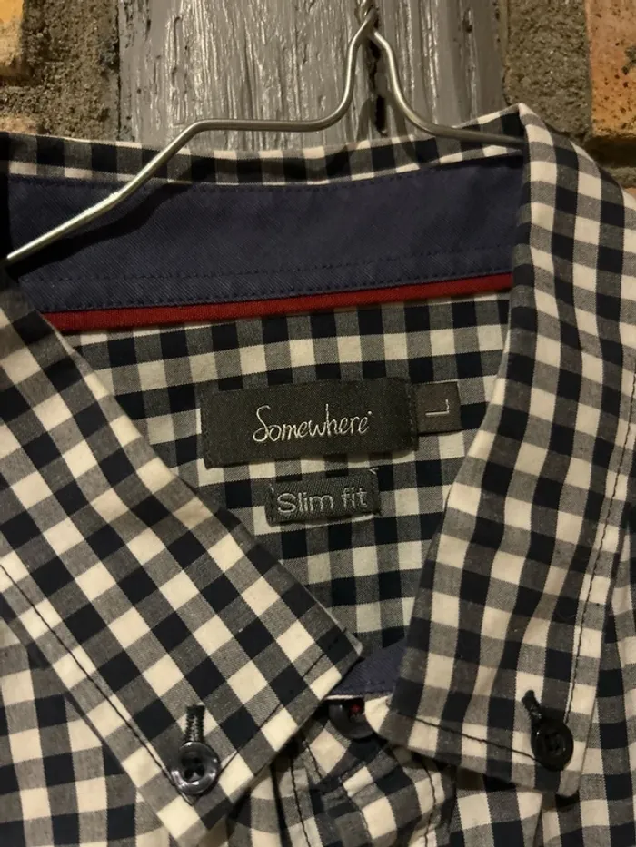 Chemise a carreaux manches courtes homme, taille L - photo numéro 2