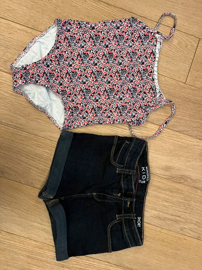 Lot de 21 vêtements printemps été 6 ans fille Monoprix kids très bon état - photo numéro 8