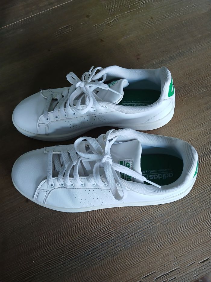 Baskets Cloudfoam running blanc & vert 42 -  Adidas - photo numéro 5