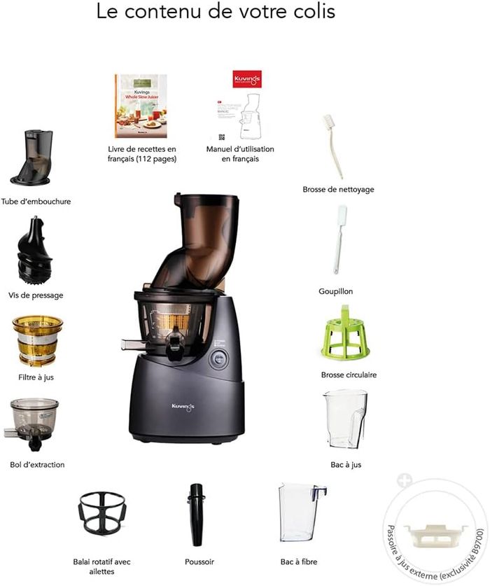 [NEUF + Garantie] Extracteur de jus Kuvings B9700BX - photo numéro 7