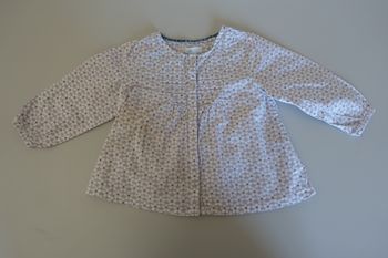 Blouse  fleurie bébé fille 12 ans