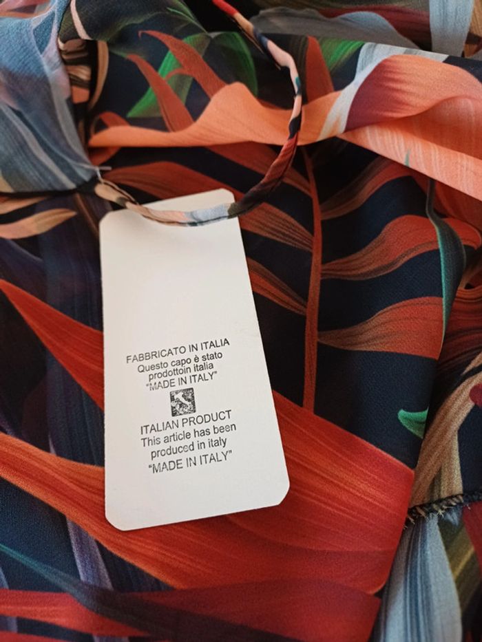 Robe fluide à motifs Number One taille S 36 - photo numéro 6