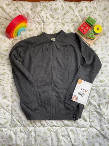 gilet zippé léger gris 10 ans vertbaudet