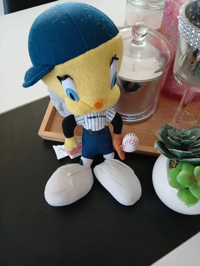 Péluche Looney Tunes Titi Joueur de baseball 🌿🎁 - photo numéro 4