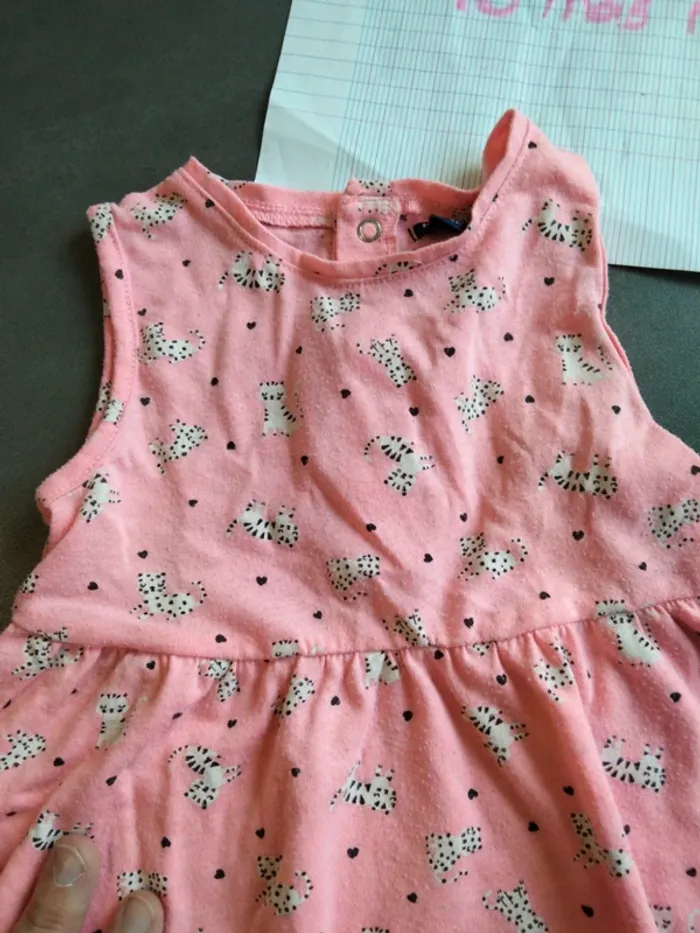 Robe rose à chats - photo numéro 2