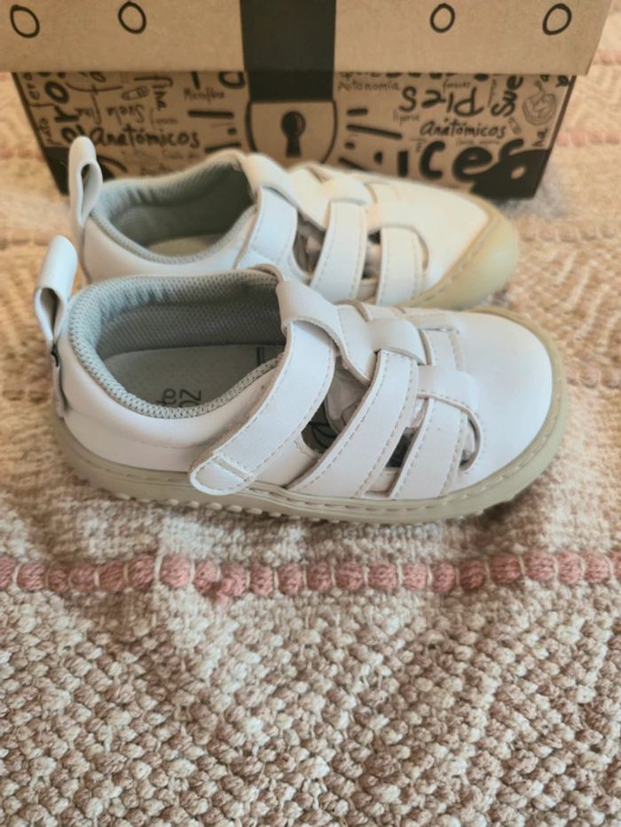 Sandales Irta Rocker blanches Zapato Feroz 24 ppn barefoot - photo numéro 3