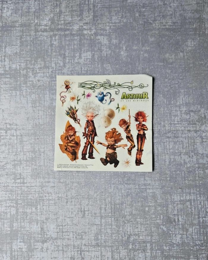 Autocollants Arthur et les minimoys