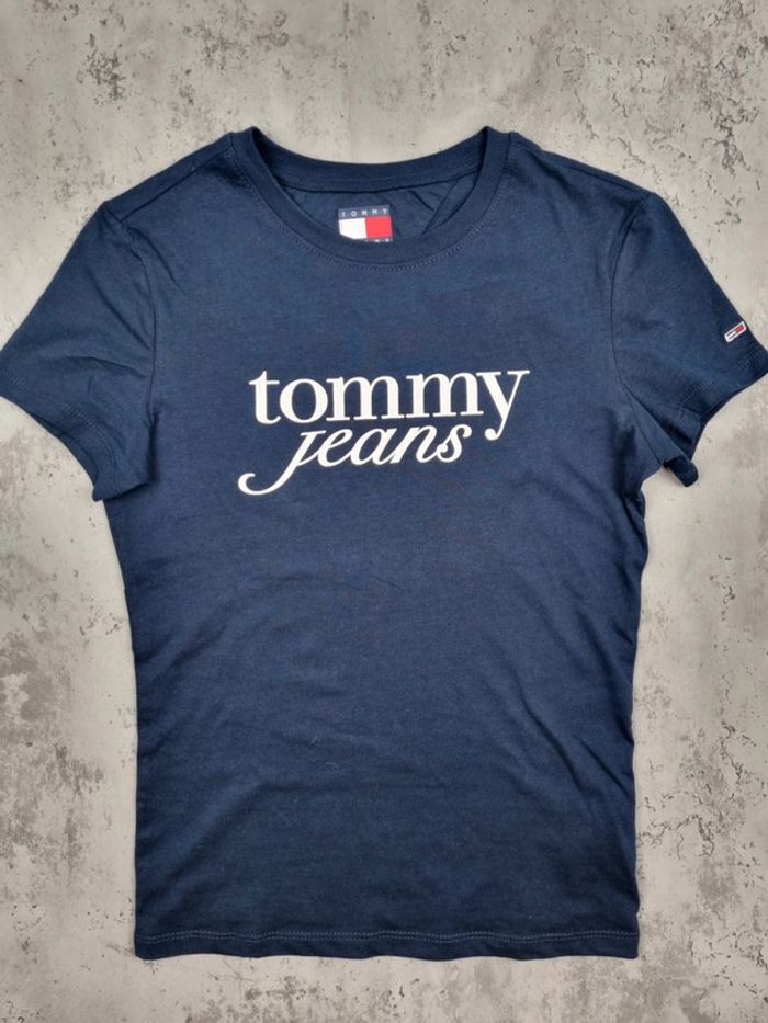 T-shirt Tommy Jeans – Neuf sans étiquette-Bleu marine – Taille S Femme (mesures en photos) - photo numéro 3