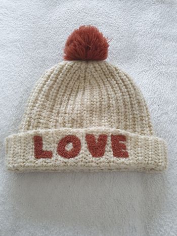 Bonnet a pompon mixte enfant