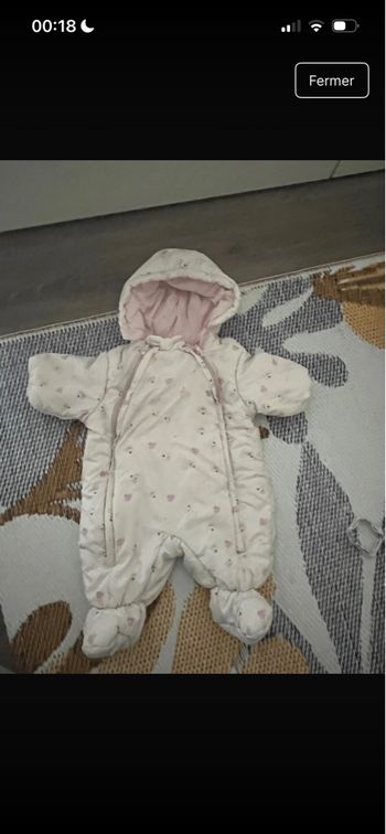 Combi pilote fille 1–3 mois