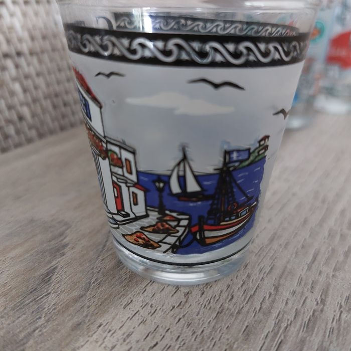 Lot 4 verres shooter Grece Crete - photo numéro 2