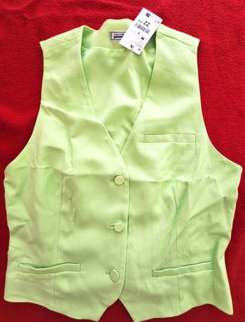 NEUF ! GILET SANS MANCHES VERT ANIS - PIMKIE
