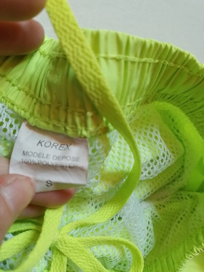 Short de bain femme jaune fluo - photo numéro 13
