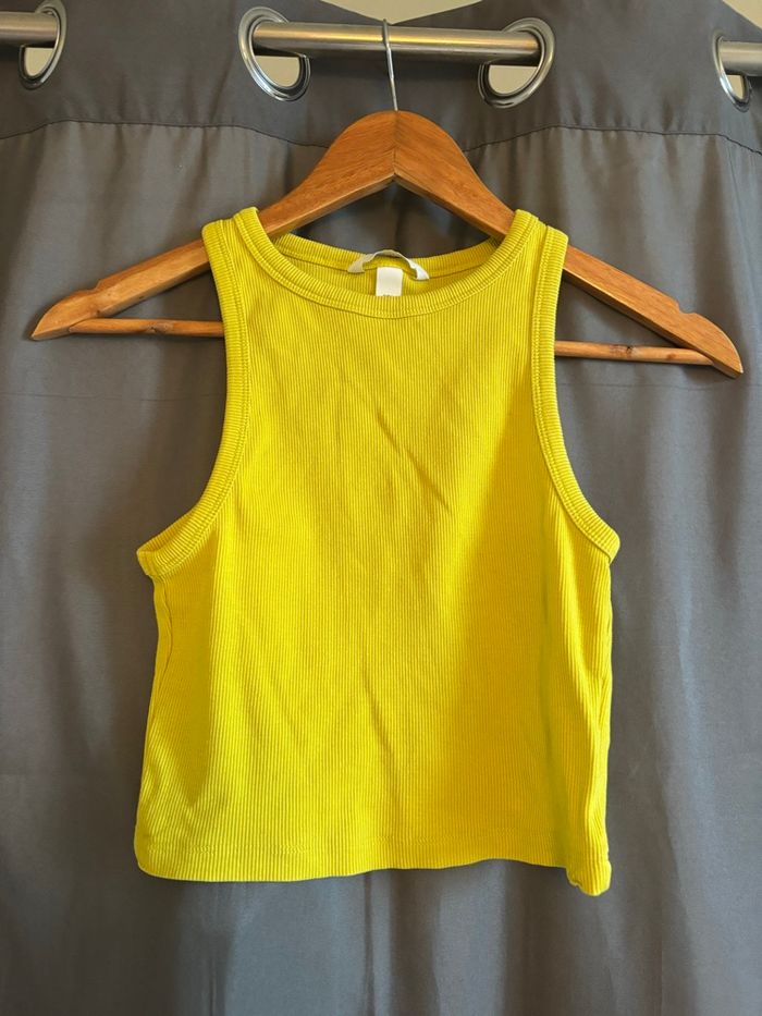 Top court jaune H&M