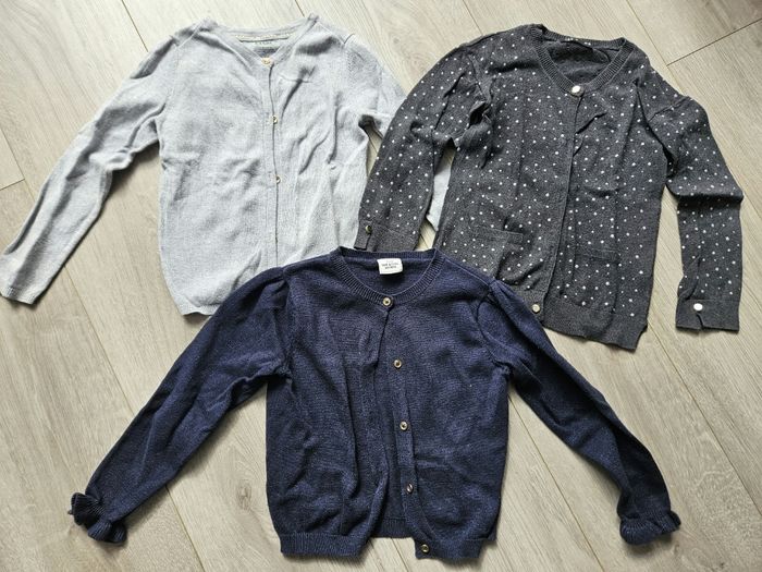Lot de 3 gilets fille 5 ans