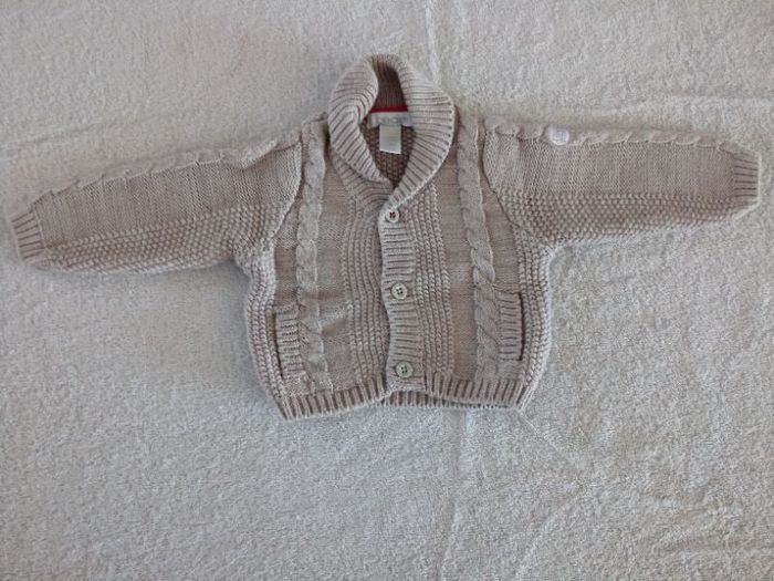 Gilet Obaïbi beige (réf perso L25)(familleac72)