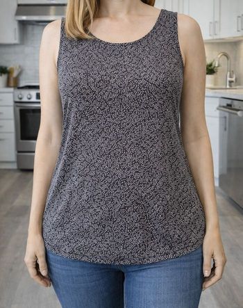 T-shirt débardeur Haut Top femme Taille 36 sans manche col rond 100% viscose Noir FE36