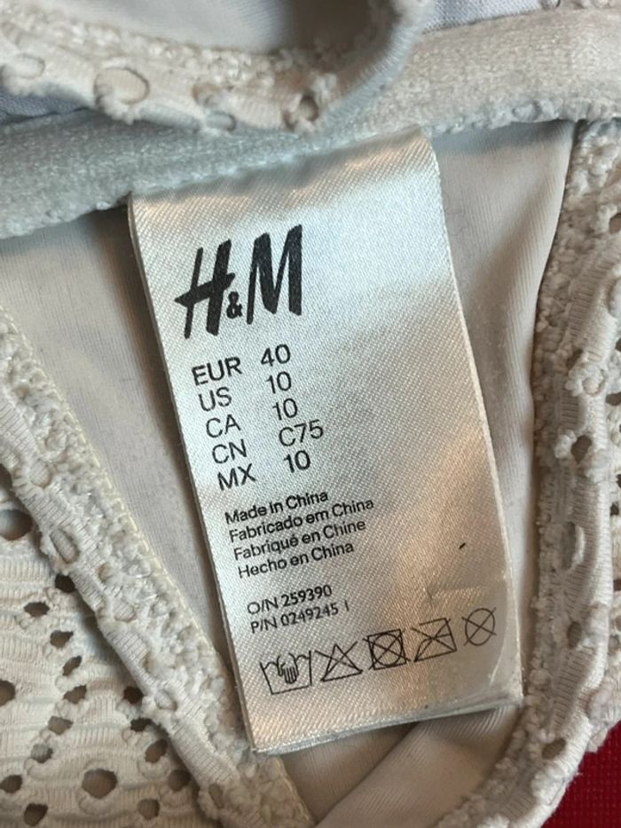 Bikini maillot de bain 2 pièces femme H&M L 40 - photo numéro 5
