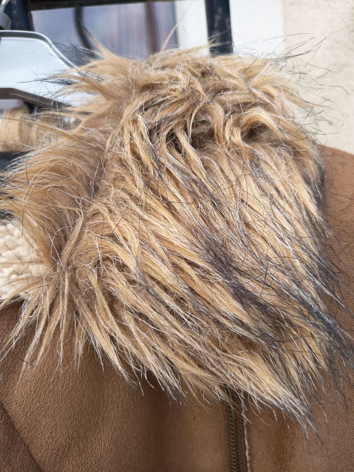 Manteau blouson aviateur daim femme - photo numéro 2