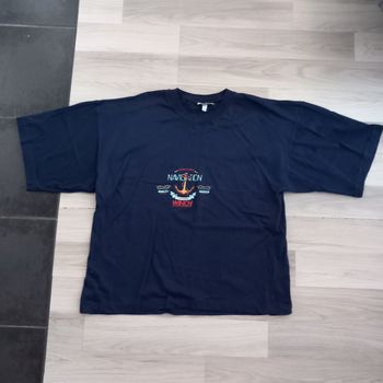 T-shirt homme imprimé bleu marine Kiabi taille 46