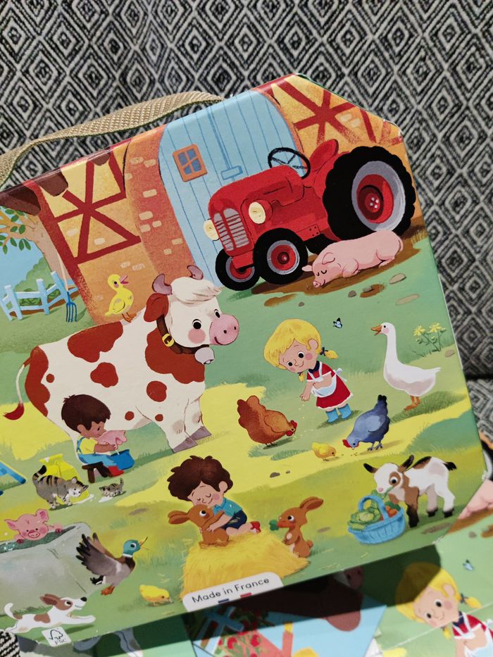 Puzzle dans valisette A La Ferme 24 Pièces - Janod - photo numéro 3