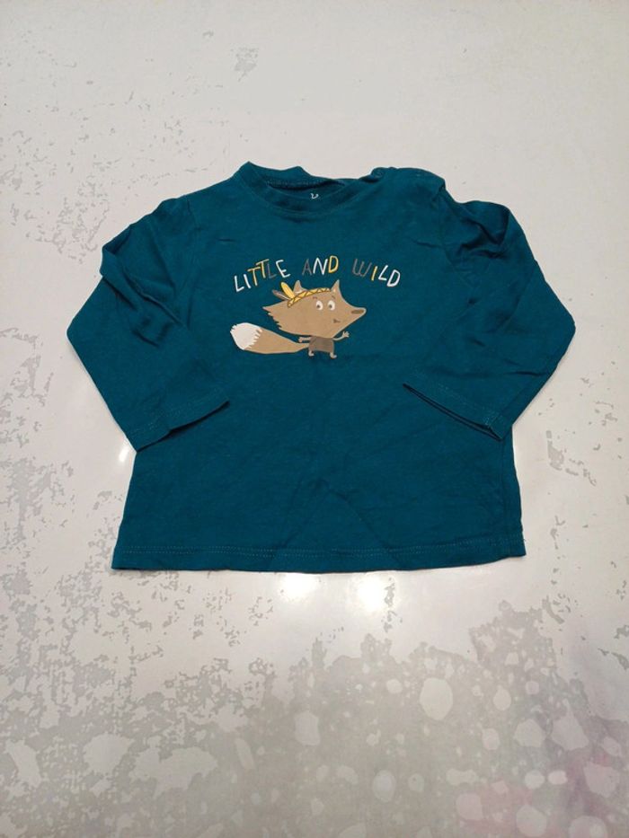 Lot 5 t-shirts Garçon manches longues 12 mois Gemo très bon état - photo numéro 5