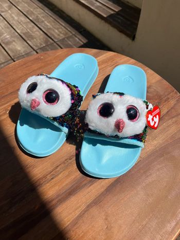 Chaussons TY fille – Taille 35 / 8-10 ans – Neuf 💙