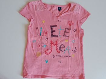 T-shirt fille 8 ans Terre de Marins