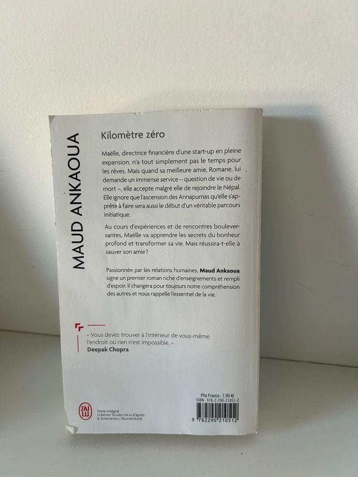 Livre Roman Maud Ankaoua Kilomètre zéro - photo numéro 2