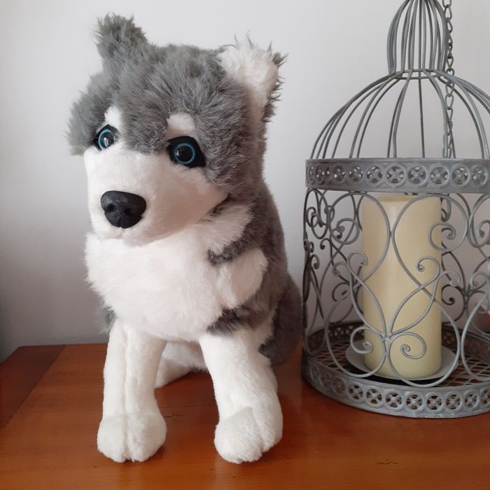 Peluche Husky *31 cm - photo numéro 2