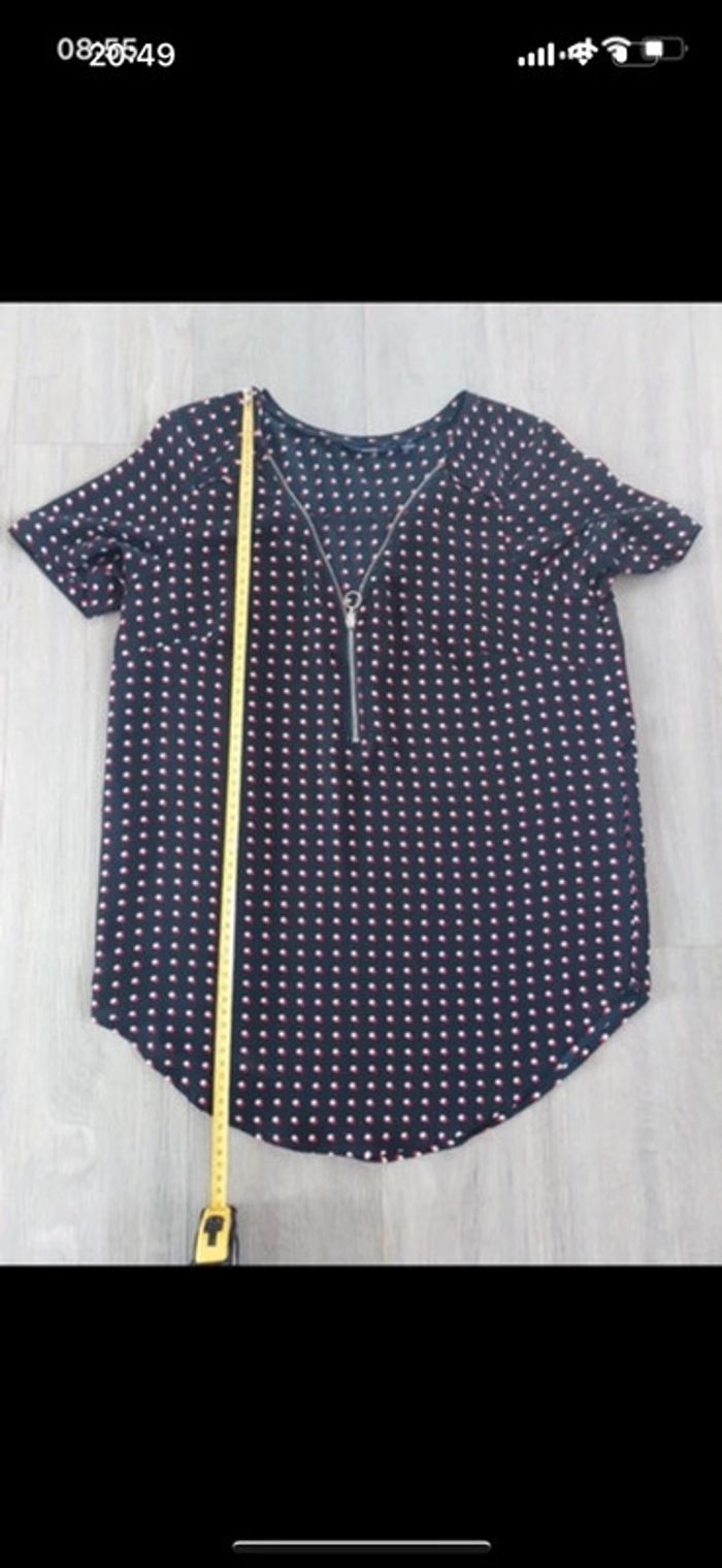 Blouse manches courtes Kiabi taille S - photo numéro 4