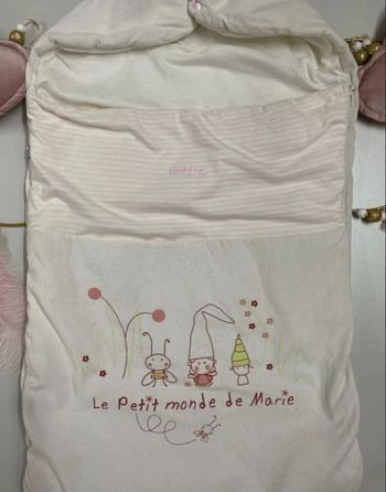 Nid d’ange bébé fille - Sucré d’orge - Taille 0/3 mois