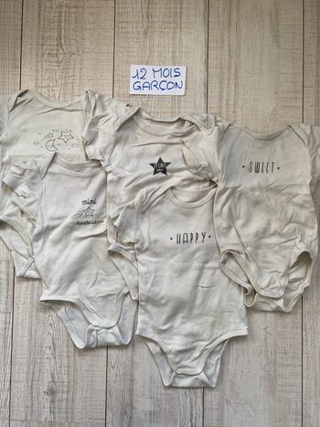 Lot body à manches courtes