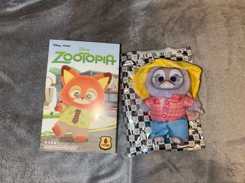 Peluche porte clefs style labubu zootopia Disney
