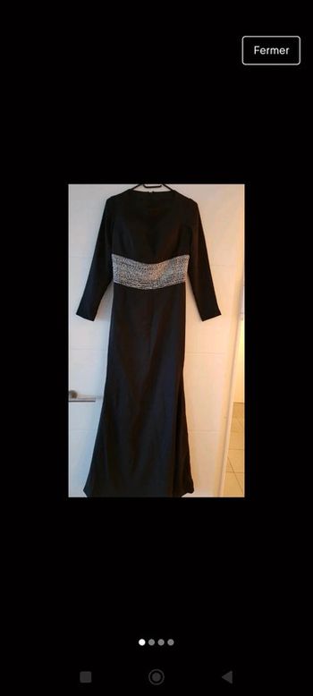 🍁 ROBE longue noir et argentée