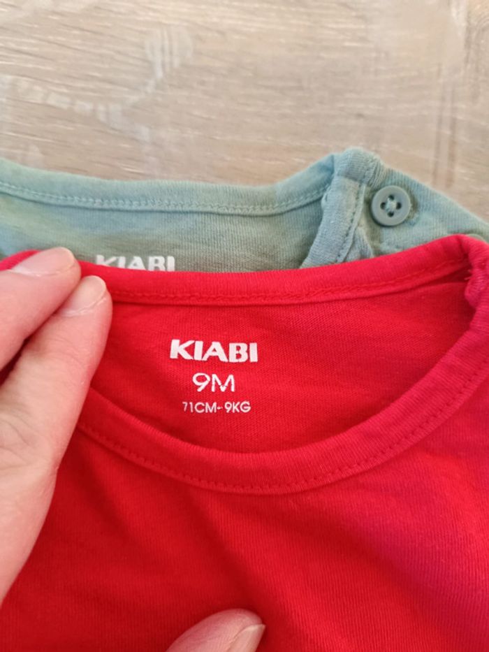 Lot tee shirt manches longues garçon 9 mois - photo numéro 8