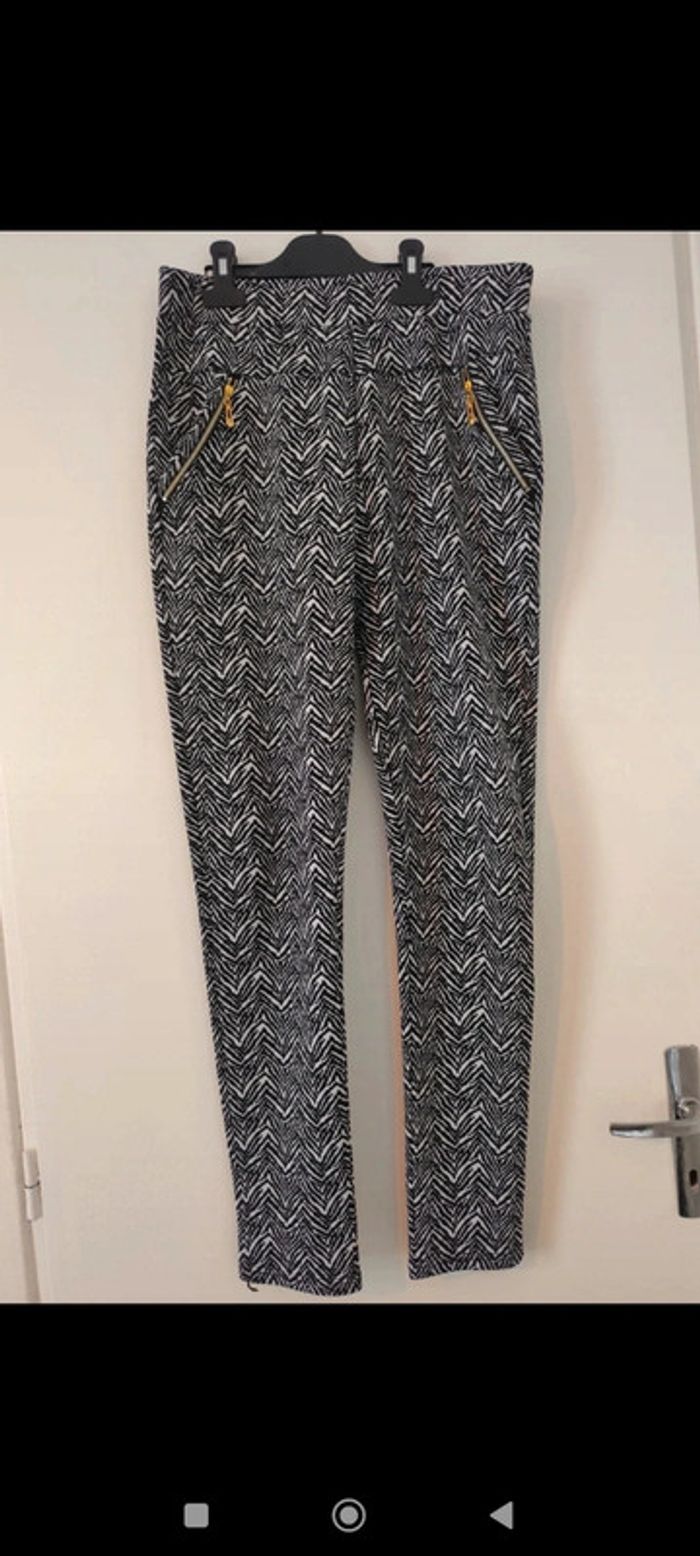 Legging zébré noir et blanc taille XL/XXL
