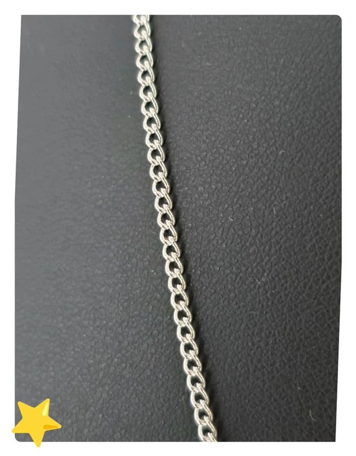Collier maille gourmette 2mm 40cm - photo numéro 5