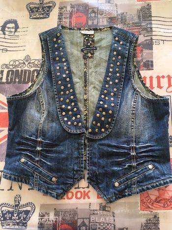 Veste gilet en jean