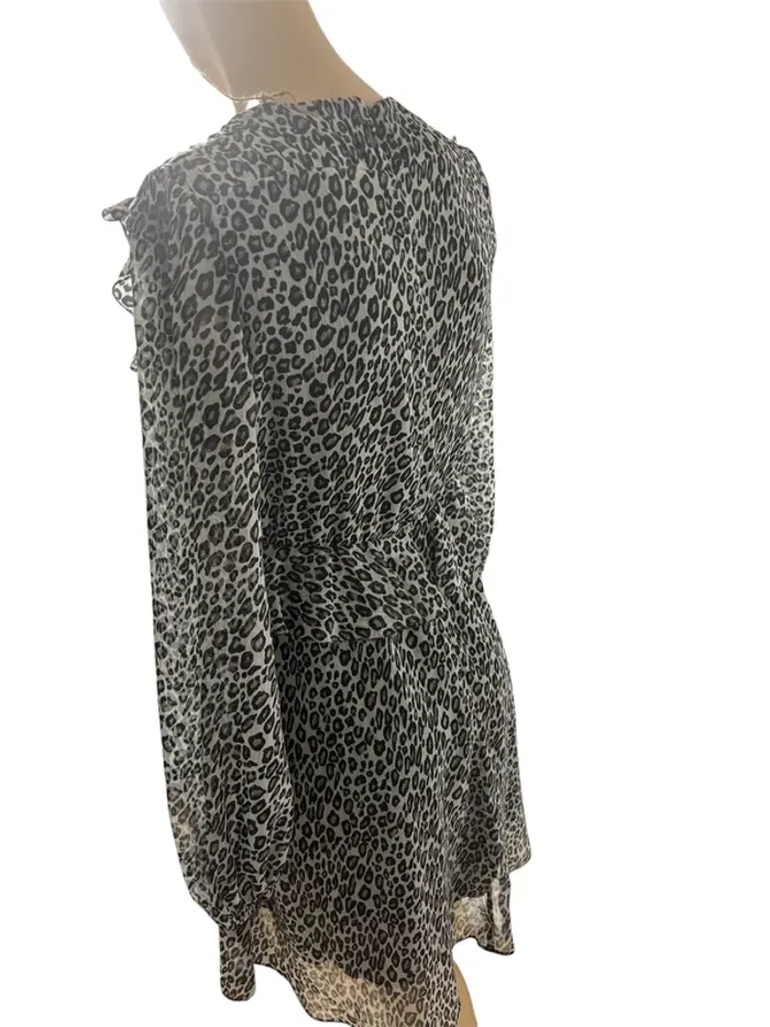 Robe neuve The Kooples – Taille 2 – Imprimé léopard chic - photo numéro 12