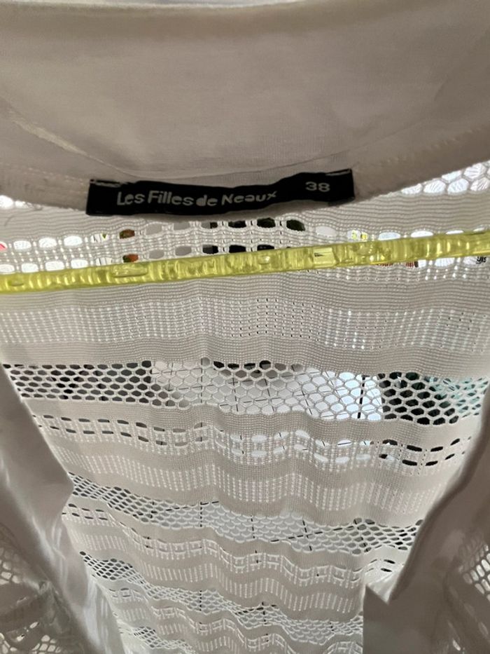 Long gilet blanc Les filles de Neaux - photo numéro 3