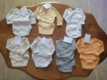 Lot de 7 bodies ML Naissance