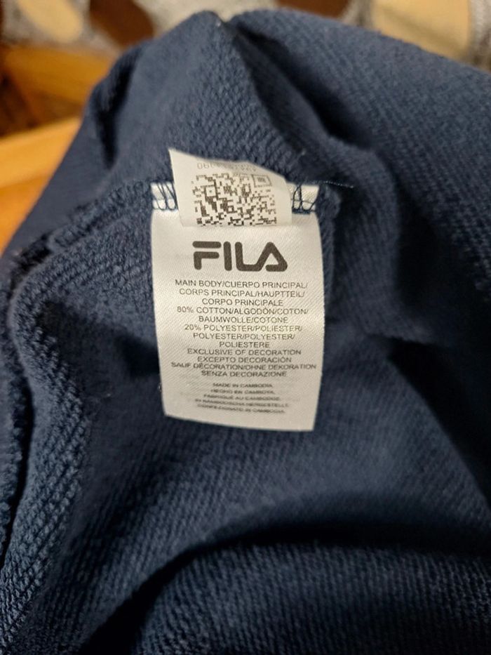 Sweat / crewneck fila homme vintage bleu / taille L brodé - photo numéro 8