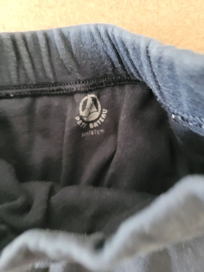 Pantalon Sarouel petit bateau marine taille 6mois - photo numéro 3