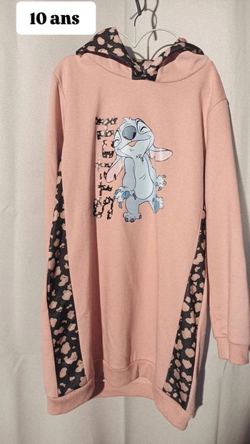 Magnifique robe à capuche Stitch