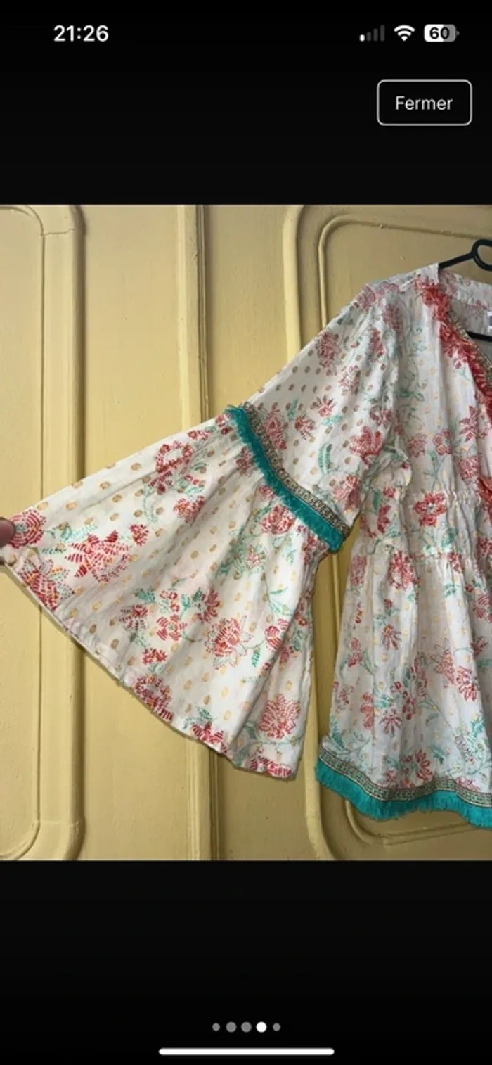Blouse bohème hippie boho - photo numéro 4
